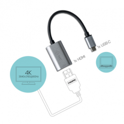 ITEC C31METALHDMI60HZ i-tec adapter USB-C do HDMI 1x HDMI 4K kompatybilny z Thunderbolt 3