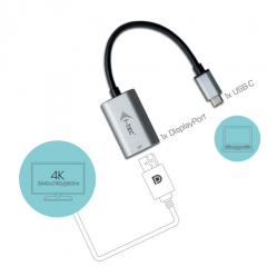 ITEC C31METALDP60HZ i-tec USB-C to Display Port Metal Adapter 1x Display Port 4K Ultra HD