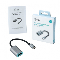ITEC C31METALDP60HZ i-tec USB-C to Display Port Metal Adapter 1x Display Port 4K Ultra HD