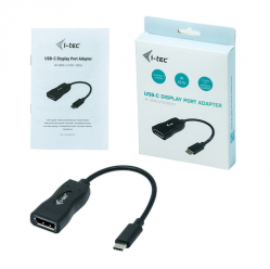 ITEC C31DP60HZP i-tec USB-C Display Port Adapter 4K/60 Hz 1x DP 4K Ultra HD kompatybilny z TB3