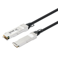 Kabel INTELLINET QSFP+ 40G Passive DAC Twinax QSFP+ to QSFP+ 1m MSA AWG 30 czarny