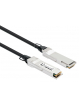 INTELLINET QSFP+ 40G Passive DAC Twinax Cable QSFP+ to QSFP+ 1 m 3 ft. MSA-compliant Direct Attach Copper AWG 30 Black