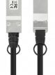 INTELLINET QSFP+ 40G Passive DAC Twinax Cable QSFP+ to QSFP+ 1 m 3 ft. MSA-compliant Direct Attach Copper AWG 30 Black