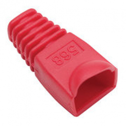 INTELLINET Oslonka Wtyku RJ45 6.2mm Czerwona 10 sztuk