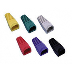 INTELLINET Oslonka Wtyku RJ45 6.2mm Czerwona 10 sztuk