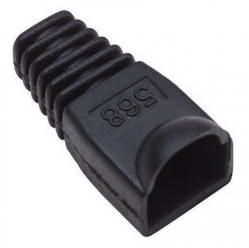 INTELLINET Oslonka Wtyku RJ45 6.2mm Czarna 10 sztuk
