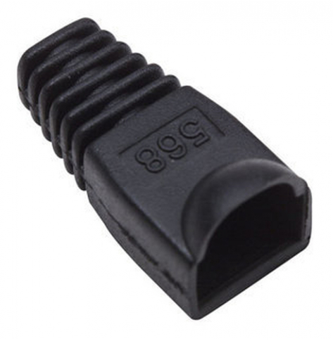 INTELLINET Oslonka Wtyku RJ45 6.2mm Czarna 10 sztuk