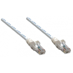 INTELLINET Network Cable Cat6 U/UTP 7.5m 25ft. White RJ-45 Male RJ-45 Male Gold-plated contacts Polybag