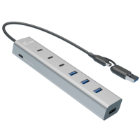 HUB I-TEC USB-C / USB-A Charging Metal 7 Port 3x USB-C 3.2 Gen. 1 4x USB-A 3.2 Gen. 1