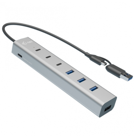 I-TEC USB-C/USB-A Charging Metal HUB 7 Port 3x USB-C 3.2 Gen. 1 4x USB-A 3.2 Gen. 1