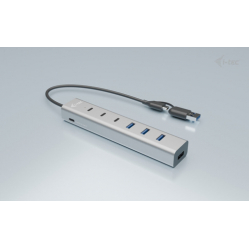 I-TEC USB-C/USB-A Charging Metal HUB 7 Port 3x USB-C 3.2 Gen. 1 4x USB-A 3.2 Gen. 1