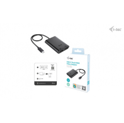 I-TEC USB-C Dual 4K/60Hz single 8K/30Hz HDMI Video Adapter 2x HDMI Port
