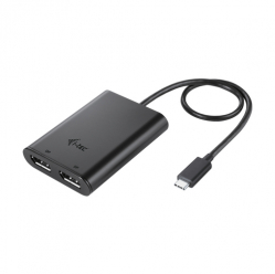 I-TEC USB-C Dual 4K/60Hz single 8K/30Hz DP Video Adapter 2x DP Port