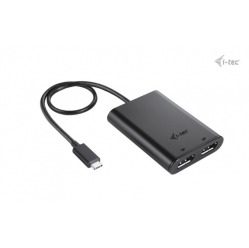 I-TEC USB-C Dual 4K/60Hz single 8K/30Hz DP Video Adapter 2x DP Port