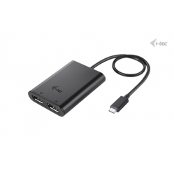 I-TEC USB-C Dual 4K/60Hz single 8K/30Hz DP Video Adapter 2x DP Port