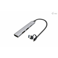 HUB I-TEC USB-A / USB-C Metal 1x USB-C 3.1 + 3x USB 2.0