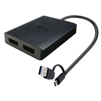 Adapter I-TEC USB-A / USB-C Dual 4K DP Video Adapter 2x 4K DP DisplayLink Chip 6950
