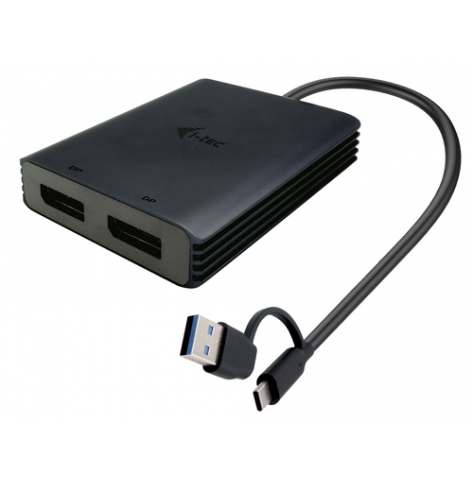 I-TEC USB-A/USB-C Dual 4K DP Video Adapter 2x 4K DP Display Adapter with DisplayLink Chip 6950