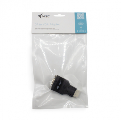 I-TEC Adapter DisplayPort to VGA resolution Full-HD FHD/60 Hz gold-plated DP-connector