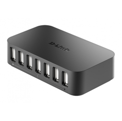 DLINK DUB-H7/E D-Link koncentrator 7-portowy USB 2.0 (7 x port A, 1 x port B, , zasilacz)