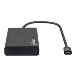 MANHATTAN Adapter USB-C Multiport do 2x HDMI/RJ45/2x USB-A/USB-C PD