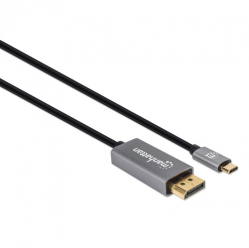 MANHATTAN Adapter USB-C na DisplayPort DP Alt Mode 8K 2m