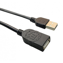 MANHATTAN Przedluzacz USB 2.0 AM-AF 3m Czarny