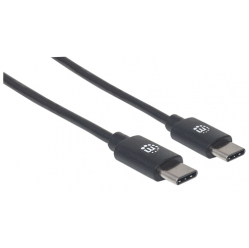 MANHATTAN Hi-Speed USB 2.0 Type-C M/M 480 Mbps 2 m czarny