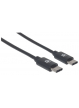 MANHATTAN Hi-Speed USB 2.0 Type-C M/M 480 Mbps 2 m czarny