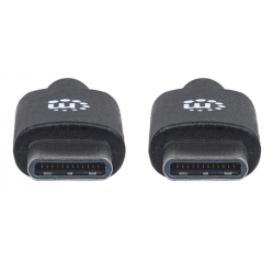 MANHATTAN Hi-Speed USB 2.0 Type-C M/M 480 Mbps 2 m czarny