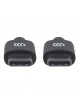 MANHATTAN USB 2.0 C Device Cable 3m Hi-Speed USB 2.0 Type-C Male to Type-C Male 480 Mbps 3 m (10 ft.) Black