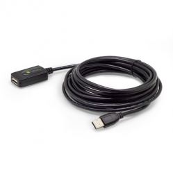 TECHLY Przedluzacz Aktywny USB 2.0 A-A M/F 5m Czarny