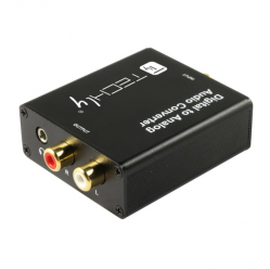 TECHLY Przetwornik DAC Toslink Coaxial do Analog RCA L/R i 3.5mm