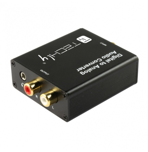TECHLY Przetwornik DAC Toslink Coaxial do Analog RCA L/R i 3.5mm