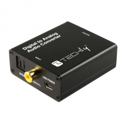 TECHLY Przetwornik DAC Toslink Coaxial do Analog RCA L/R i 3.5mm
