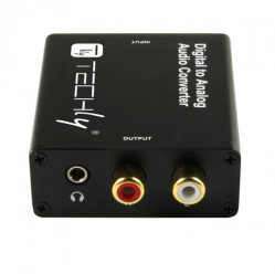TECHLY Przetwornik DAC Toslink Coaxial do Analog RCA L/R i 3.5mm