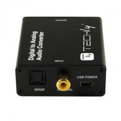 TECHLY Przetwornik DAC Toslink Coaxial do Analog RCA L/R i 3.5mm