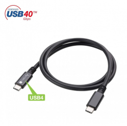 TECHLY USB-C 4.0 M/M 80cm 40Gbps 100W PD 3A Thunderbolt 4