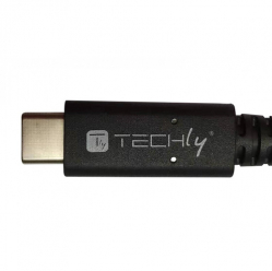 TECHLY USB-C 4.0 M/M 80cm 40Gbps 100W PD 3A Thunderbolt 4