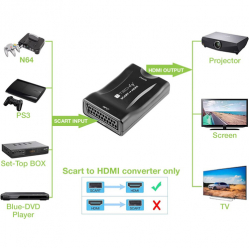 TECHLY Konwerter AV Euro SCART do HDMI 720p/1080p