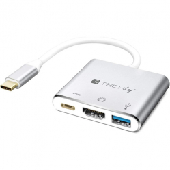 TECHLY Adapter USB-C Multiport na HDMI/USB-A 3.0/USB-C PD