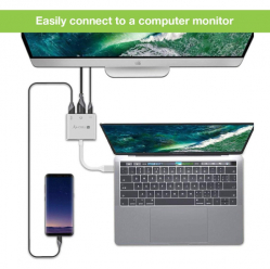 TECHLY Adapter USB-C Multiport na HDMI/USB-A 3.0/USB-C PD