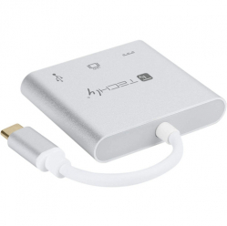 TECHLY Adapter USB-C Multiport na HDMI/USB-A 3.0/USB-C PD