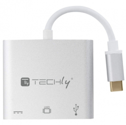 TECHLY Adapter USB-C Multiport na HDMI/USB-A 3.0/USB-C PD