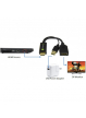 TECHLY Adapter HDMI z Zasilaniem USB na DisplayPort 4K 30Hz