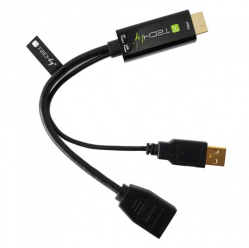 TECHLY Adapter HDMI z Zasilaniem USB na DisplayPort 4K 30Hz