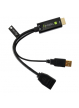 TECHLY Adapter HDMI z Zasilaniem USB na DisplayPort 4K 30Hz