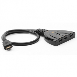 TECHLY 3-Portowy Przelacznik HDMI 3x1 4K 30Hz Pigtail