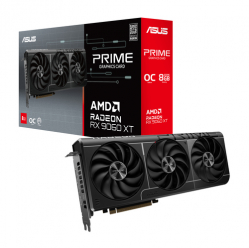 ASUS Prime Radeon RX 9060 XT OC Edition 8GB GDDR6 Graphics Card PCIe 5.0 HDMI 2.1b DisplayPort 2.1a