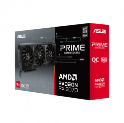 ASUS Prime Radeon RX 9070 OC Edition 16GB GDDR6 Graphics Card PCIe 5.0 HDMI 2.1 DisplayPort 2.1a